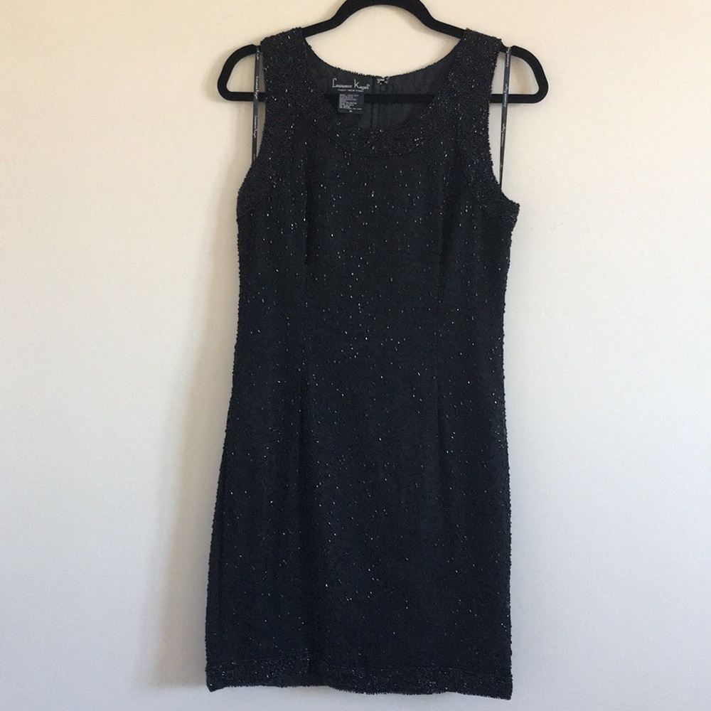 Laurence Kazar | Vintage Silk Beaded Gown, Black